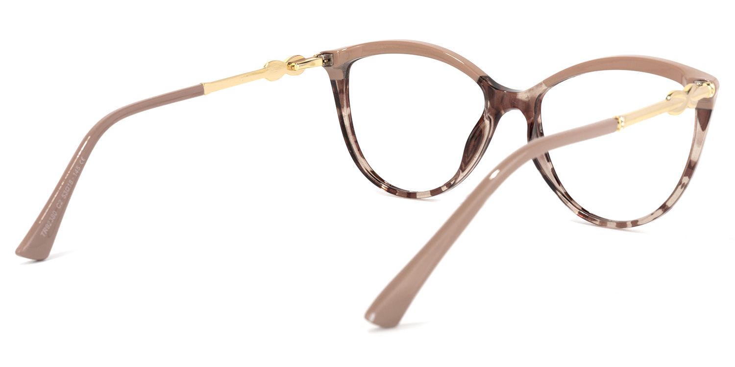 Omari Braune Tortoise Cateye Brille4