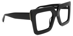 Brandon Schwarz Quadratische Brille2