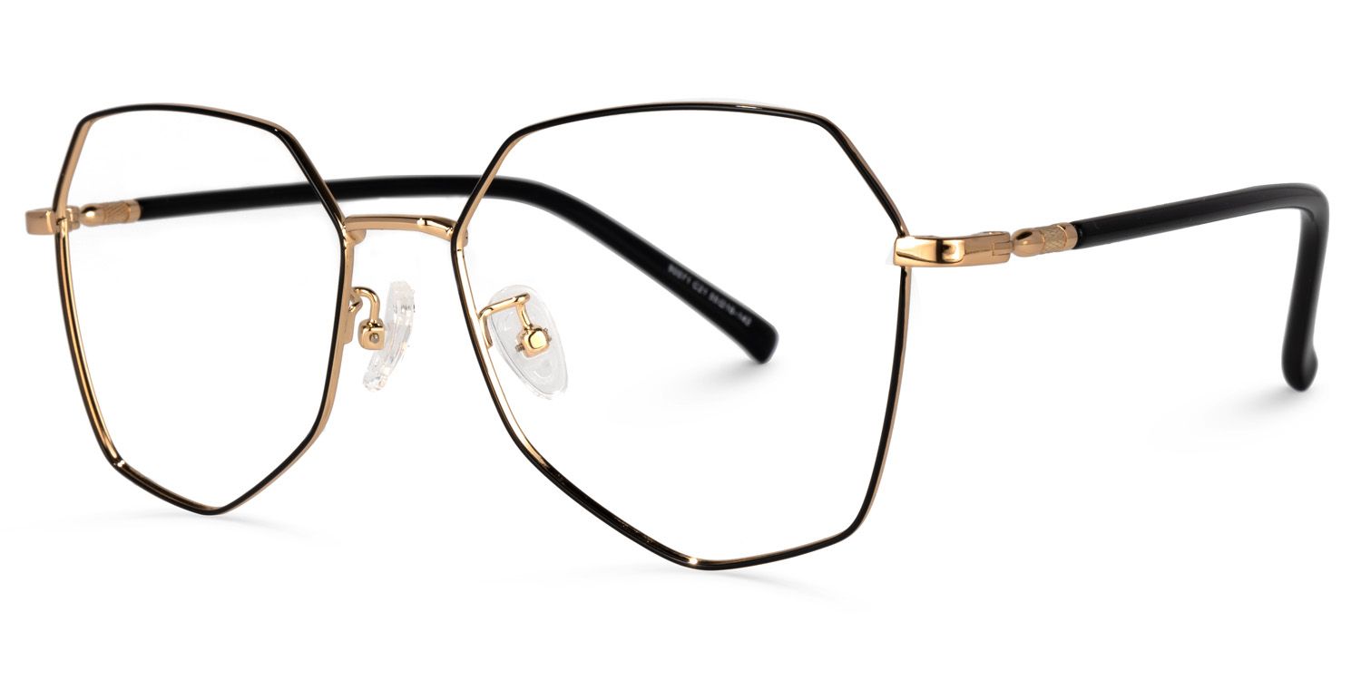 Joo Schwarz Geometrische Brille1