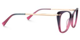 Chanda Klar Lila Cat Eye Brille4