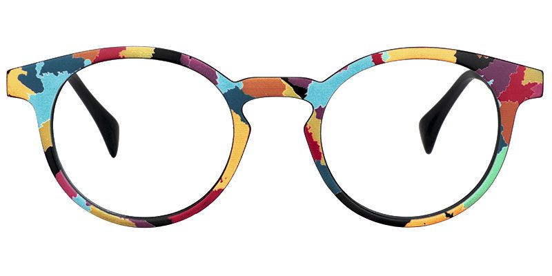 Minne Bunt Rund Brille0