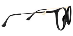 Babbage Schwarz Rund Brille2