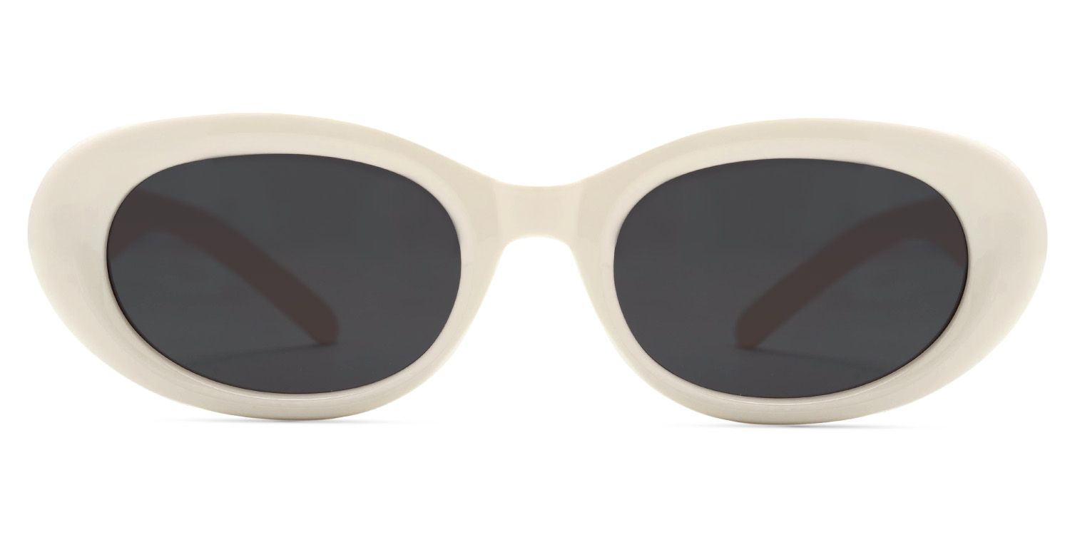 Shirley Oval Style in Weiß Sonnenbrille | ZEELOOL0