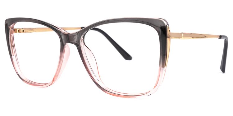 Cloris Schwarz-Rosa Cateye Brille