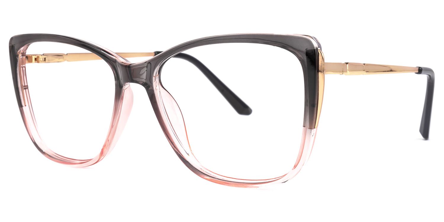 Cloris Schwarz-Rosa Cateye Brille1