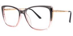 Cloris Schwarz-Rosa Cateye Brille1