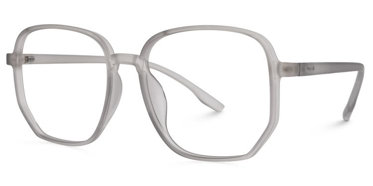 Thaddeus Grau Geometrisch Brille