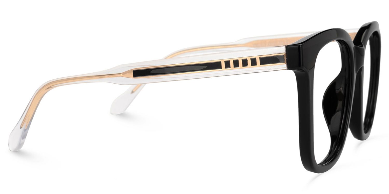 Bev Schwarze Quadrastische Brille3