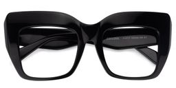 Charmaine Schwarz Cat Eye Brille5