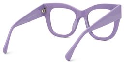 Minfia Lila Quadratisch Brille2