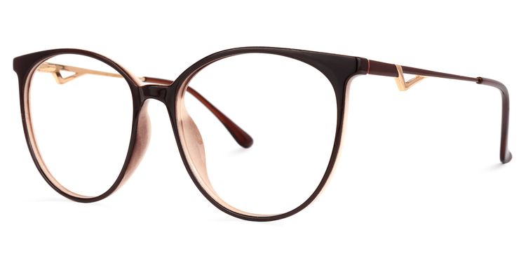 Babbage Dunkelbraun Rund Brille