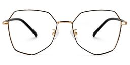 Joo Schwarz Geometrische Brille0