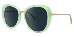 Hagan Grün Cateye Sonnenbrille1