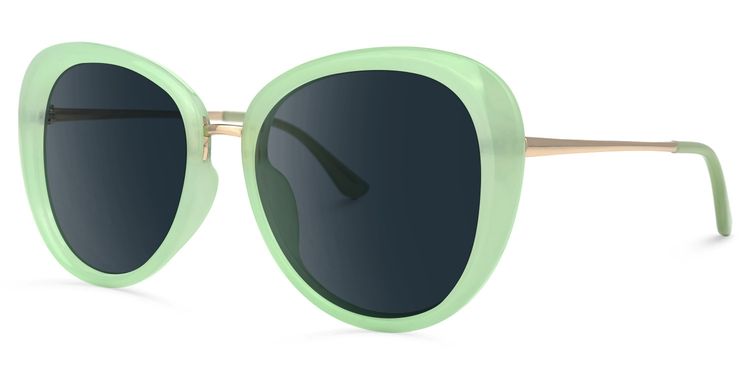 Hagan Grün Cateye Sonnenbrille