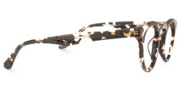 Abigail Schwarz-Tortoise Rund Brille2