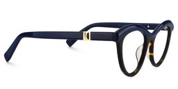 Sean Schwarz-Blau Cateye Brille3