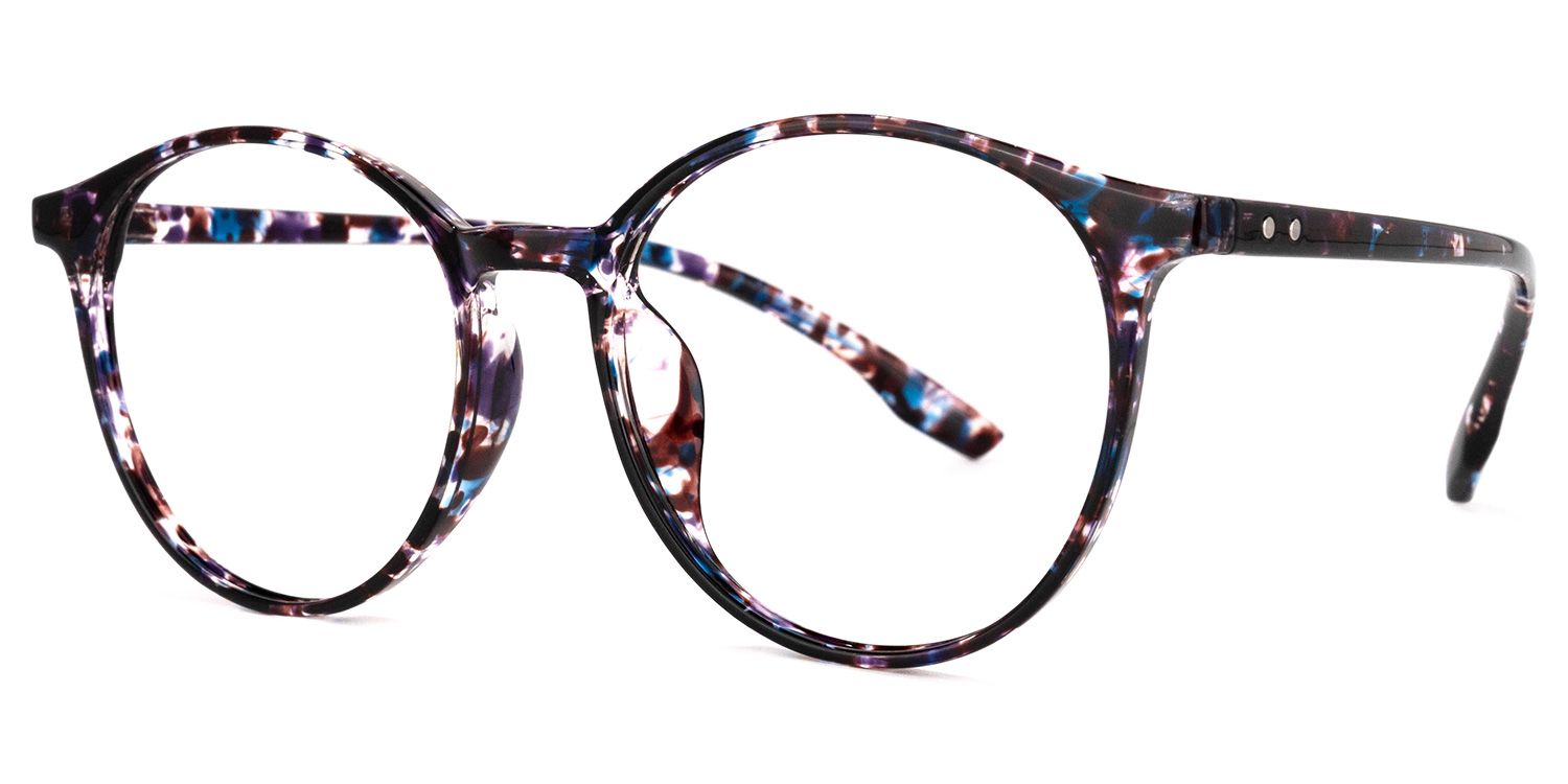 Perdita Blaue Tortoise Runde Brille1