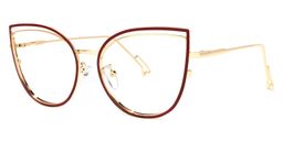 Mable Rote Cateye Brille1