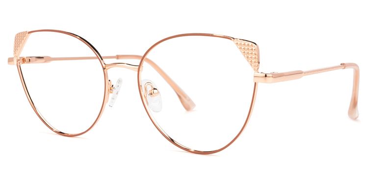 Eve Rosa-Gold Cateye Brille