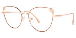 Eve Rosa-Gold Cateye Brille1