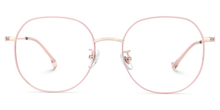 Qusay Rosa Rund Brille