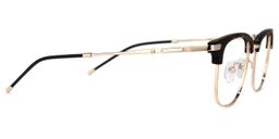 Wilona Schwarz-Tortoise Browline Brille2