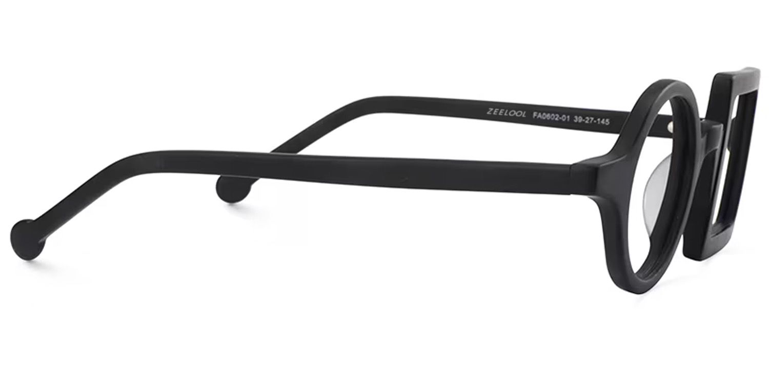 Paola  Schwarz Asymmetrische Brille3
