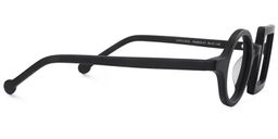 Paola  Schwarz Asymmetrische Brille3