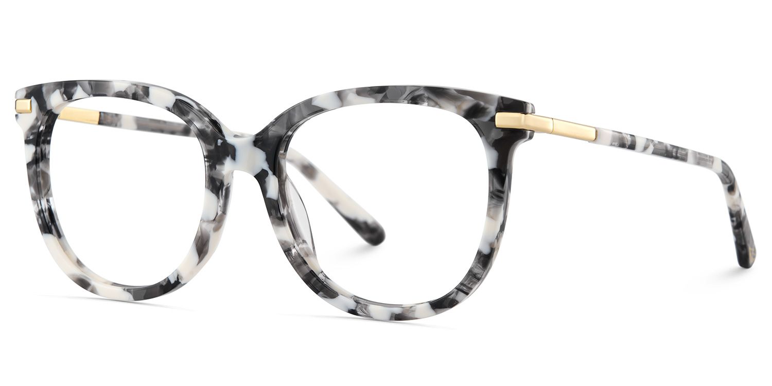Mailyn Marmor Rund Gemischte-Materialien Brille4