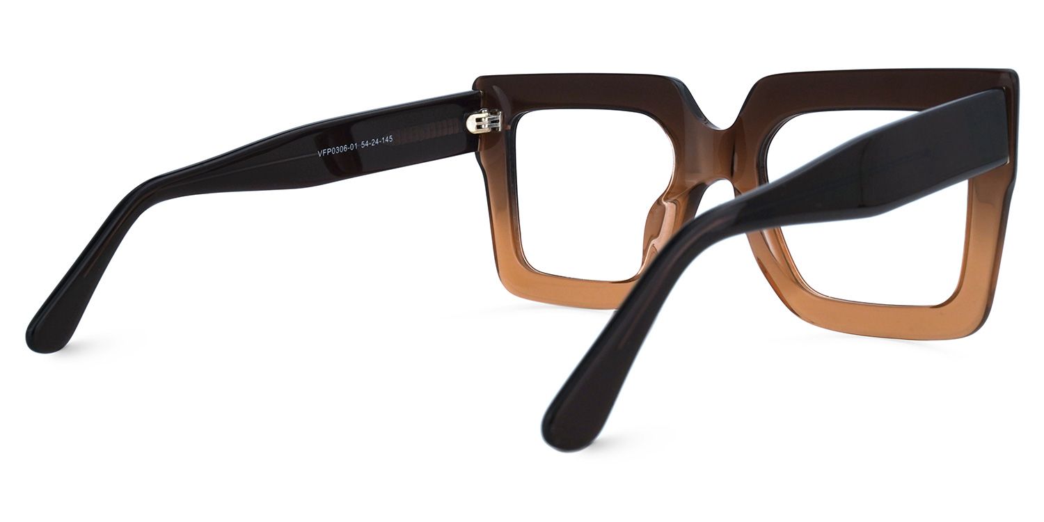 Brandon Gelbbraun Quadratische Brillen3