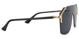 Ashbur Dunkelgrau Geometrische Sonnenbrille2