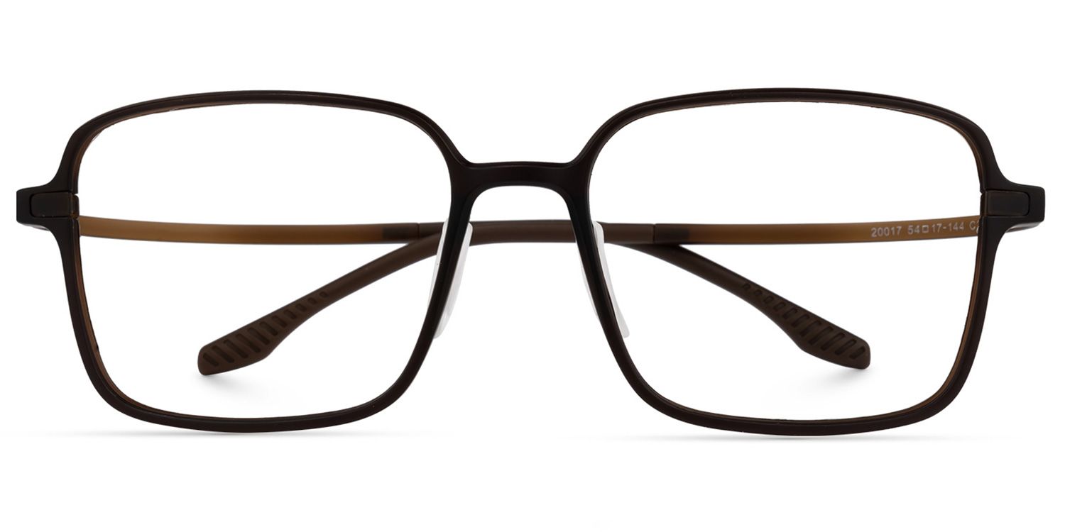 Quentrell Dunkelbraun Quadratisch Brille0