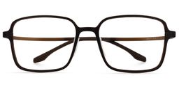 Quentrell Dunkelbraun Quadratisch Brille0