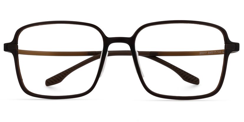 Quentrell Dunkelbraun Quadratisch Brille