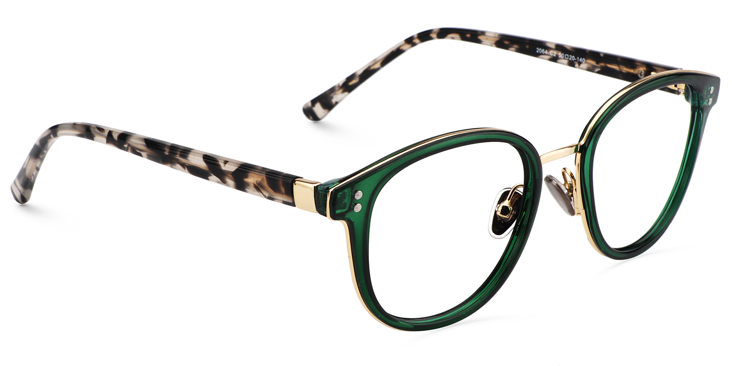 Matthew Grün Rund Brille2