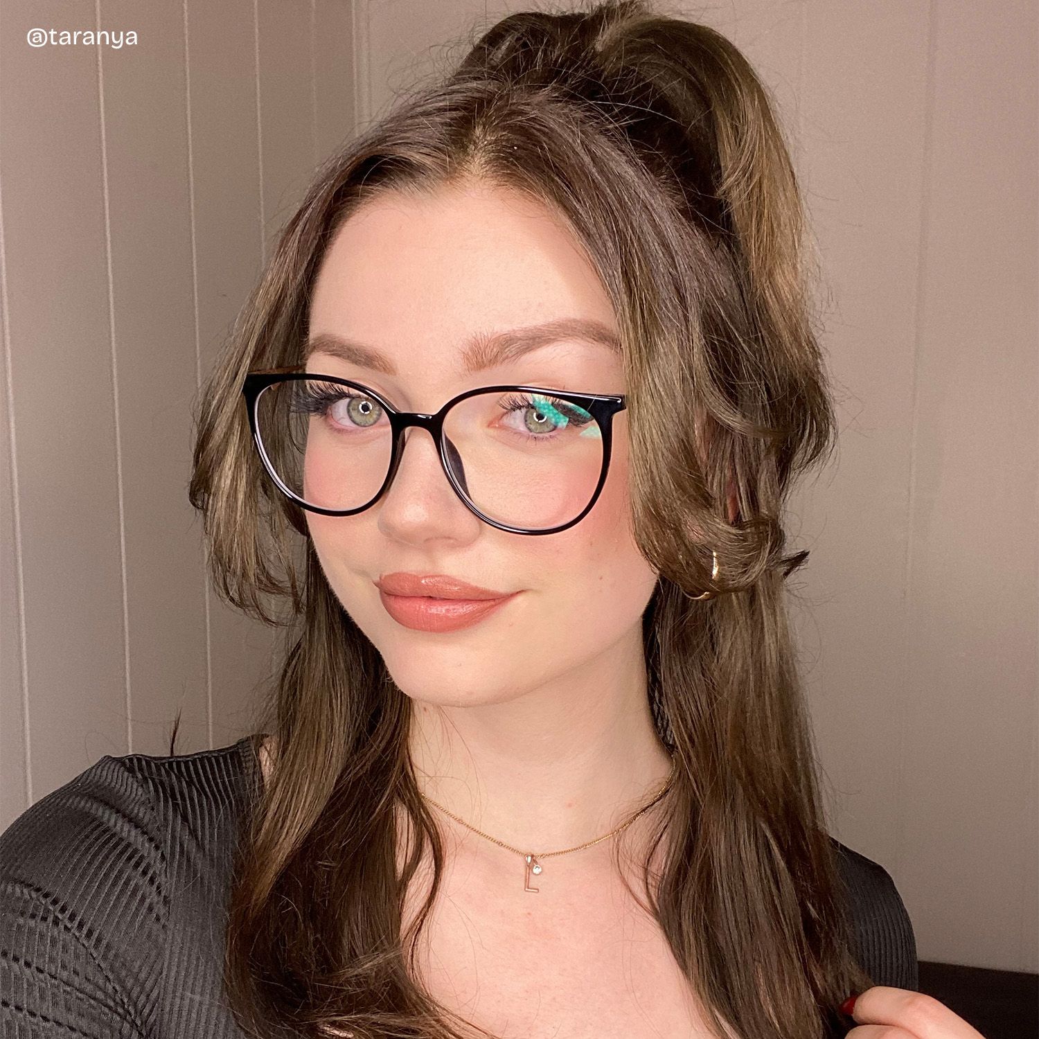 Babbage Schwarz Rund Brille6