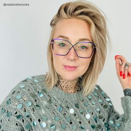 Racquel Bunt Quadratisch Brille6