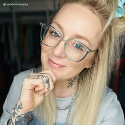 Walden Blau-Grün Quadratisch Brille8