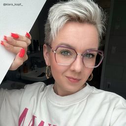 Burt Lila-Rosa Geometrisch Brille7