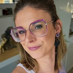 Burt Lila-Rosa Geometrisch Brille9