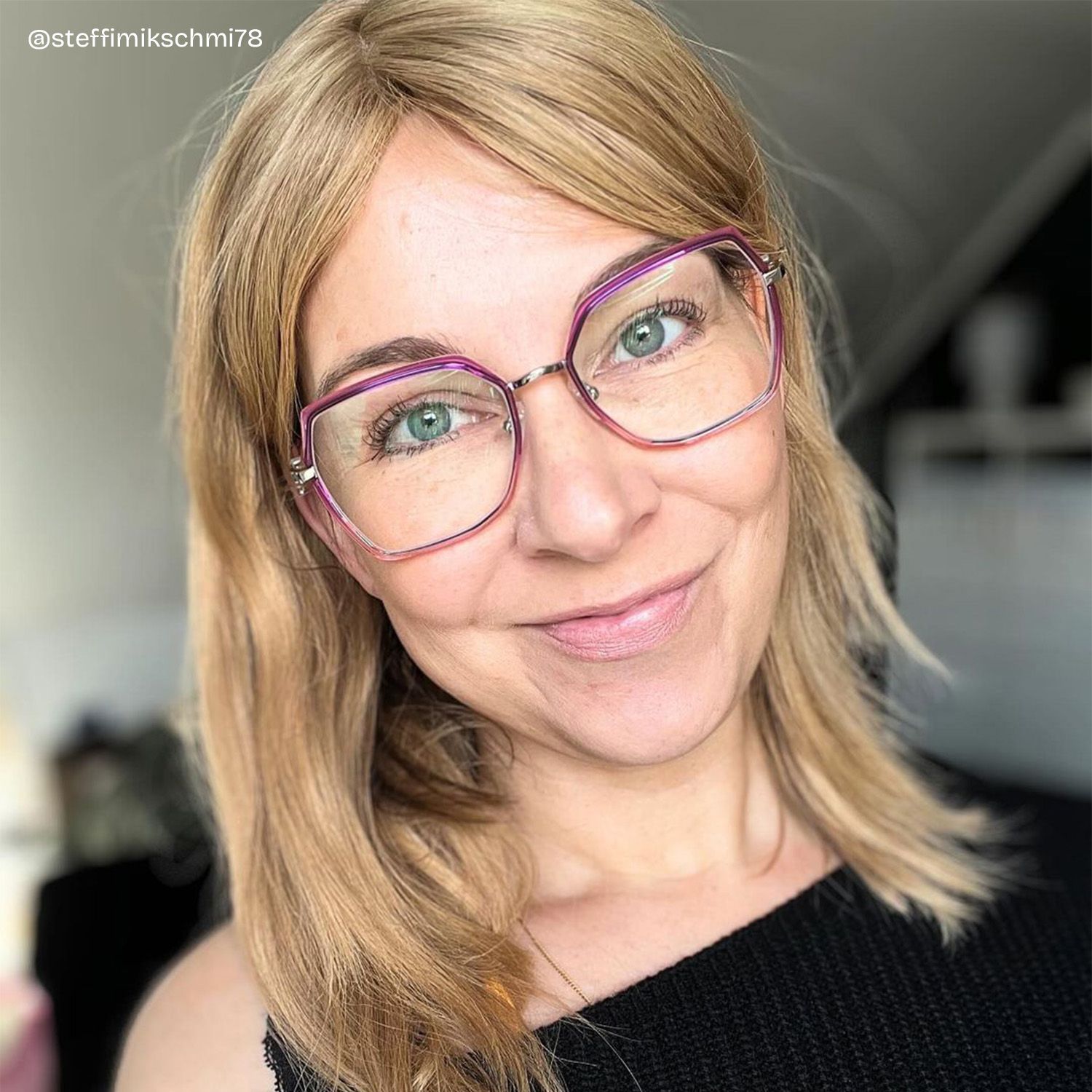 Burt Lila-Rosa Rechteckig Brille10