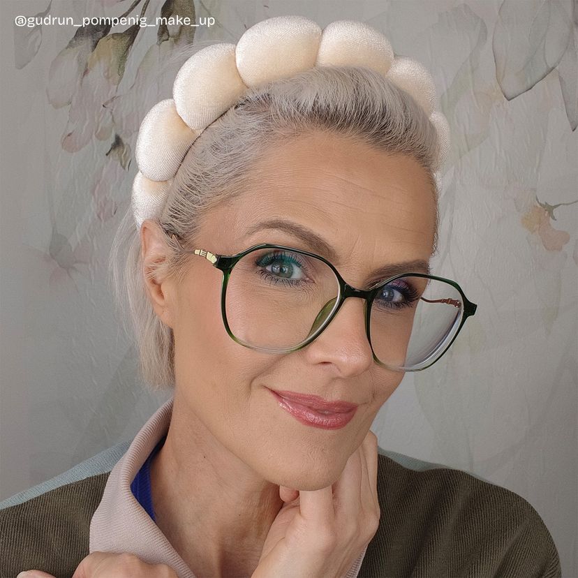 Kayee Grün Geometrisch Brille