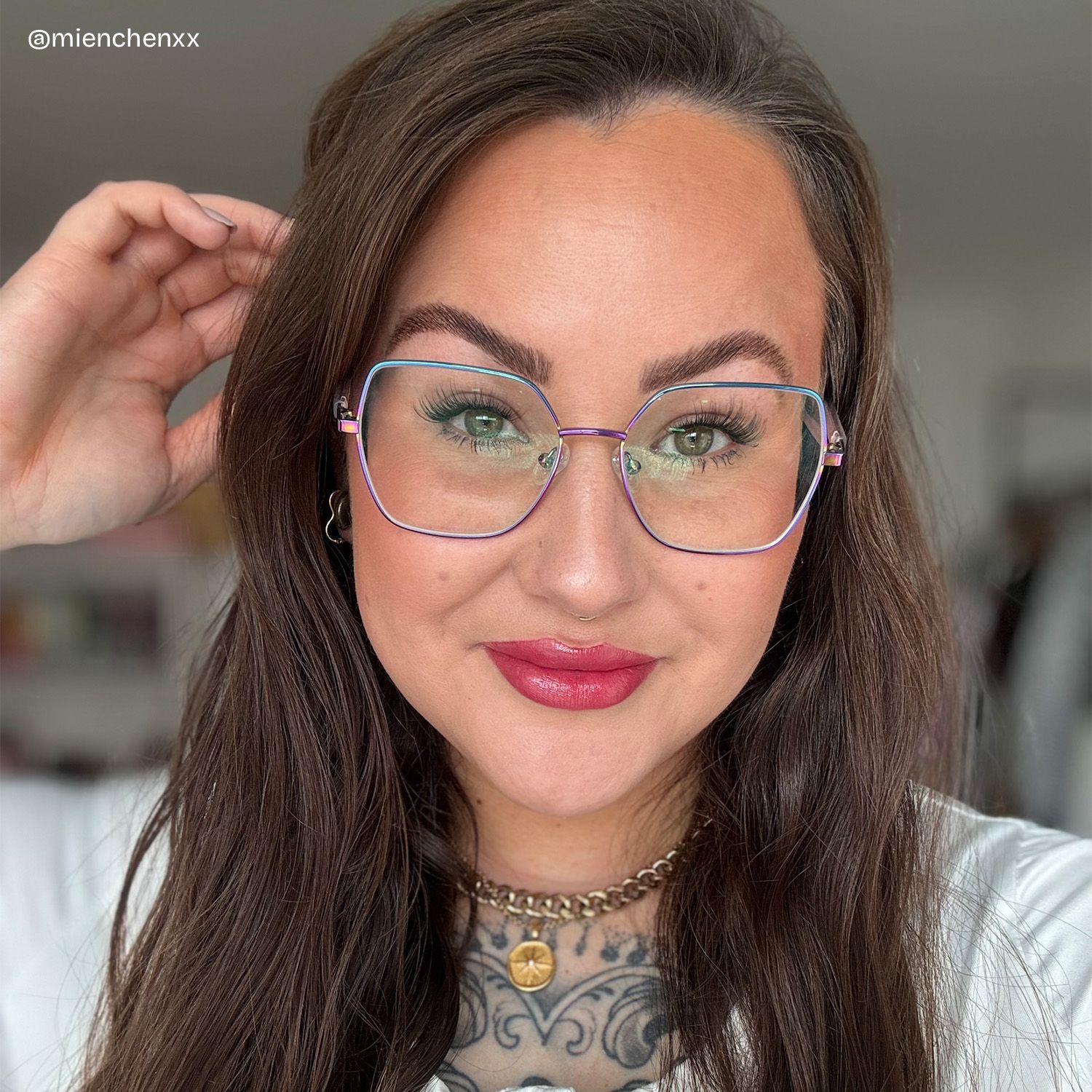 Billie Bunt Geometrisch Gemischte Materialien Brille10