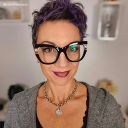 Pearl Schwarz Cateye Brille11