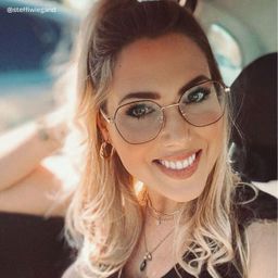 Lilly Rosa-Schwarz Geometrisch Brille7