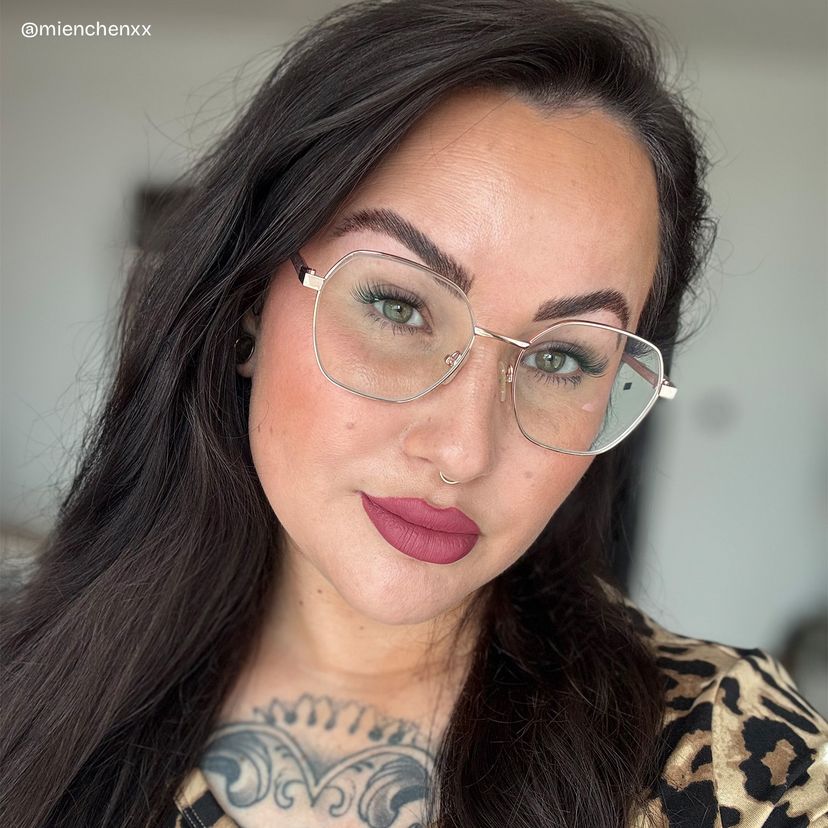 Perry Gold Geometrisch Brille