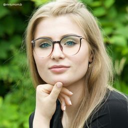 Yadejah Schwarz-Rot Cateye Brille7