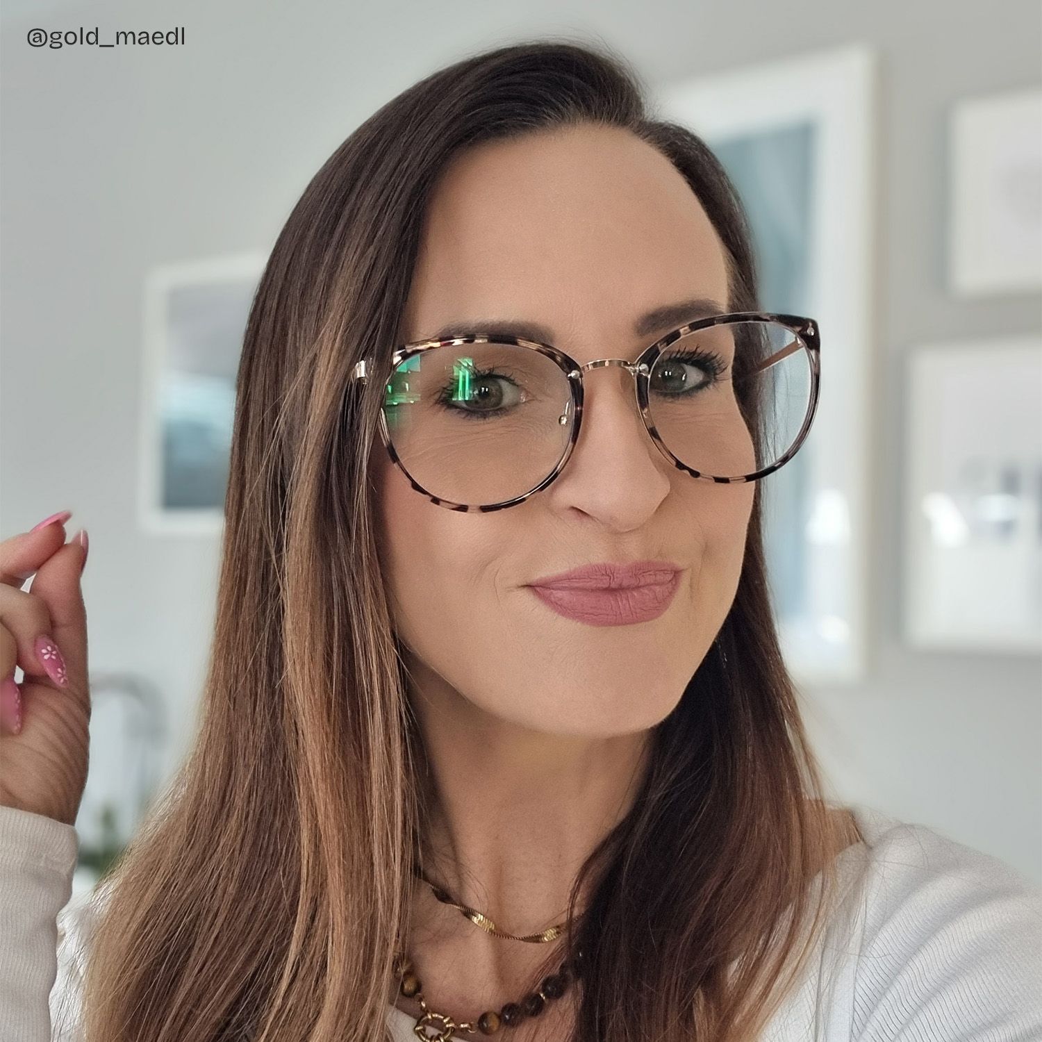 Abbas Schwarz-Tortoise Rund Brille5