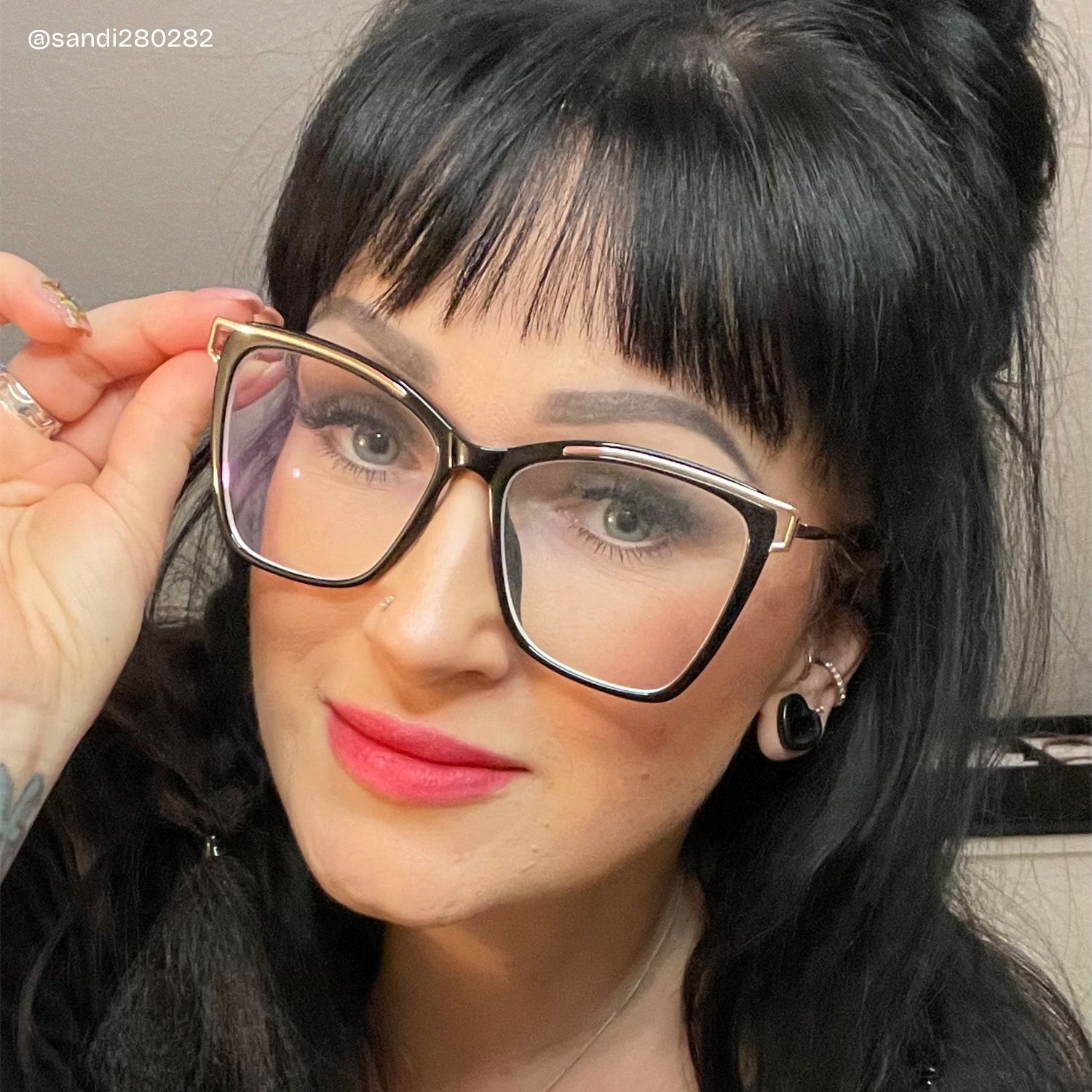 Matia Schwarz Quadratisch Brille9