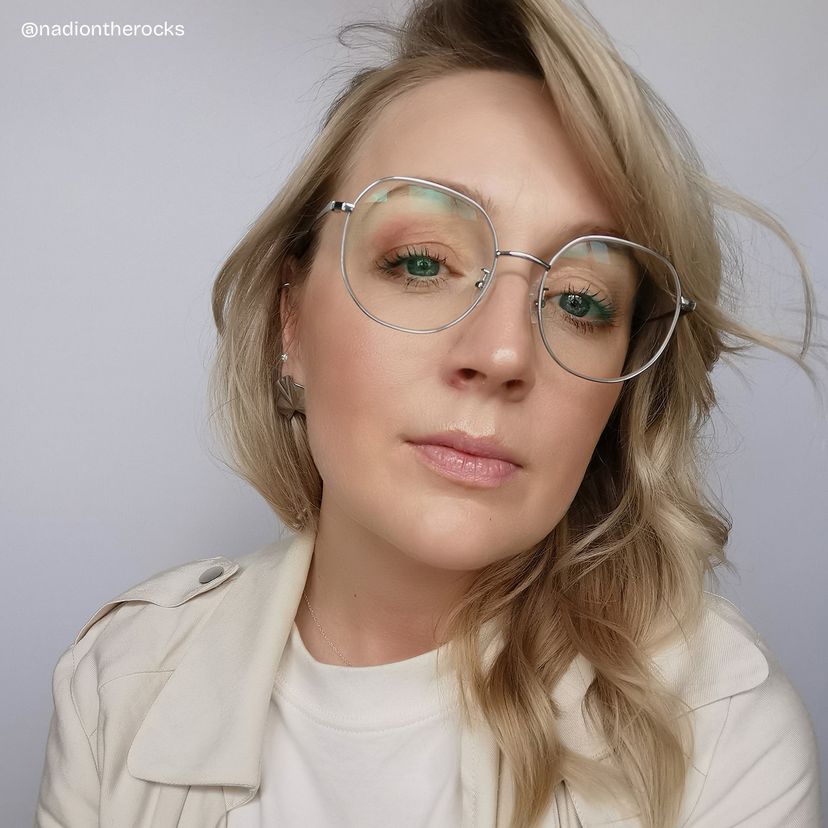 Qusay Silber Rund Brille